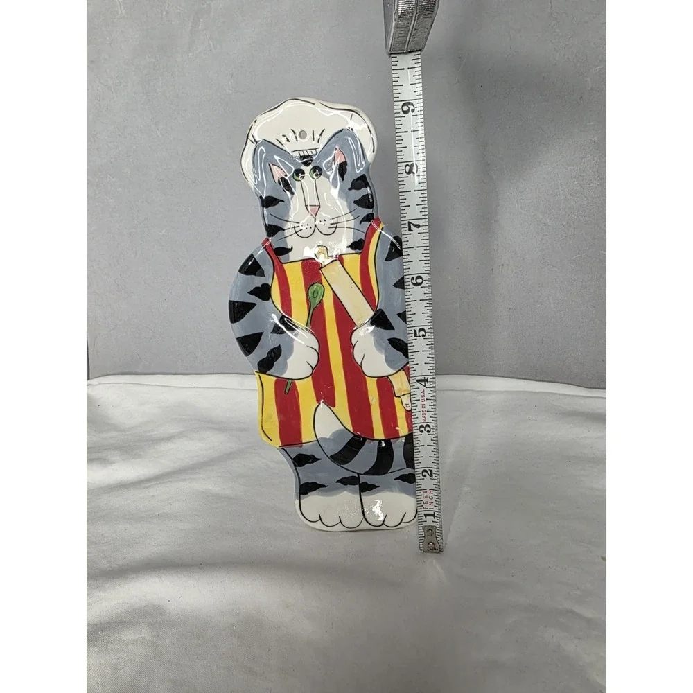 Very Collectible Catzilla Cat Spoon Rest/ Candace Reiter Designs 2002 Hard Find